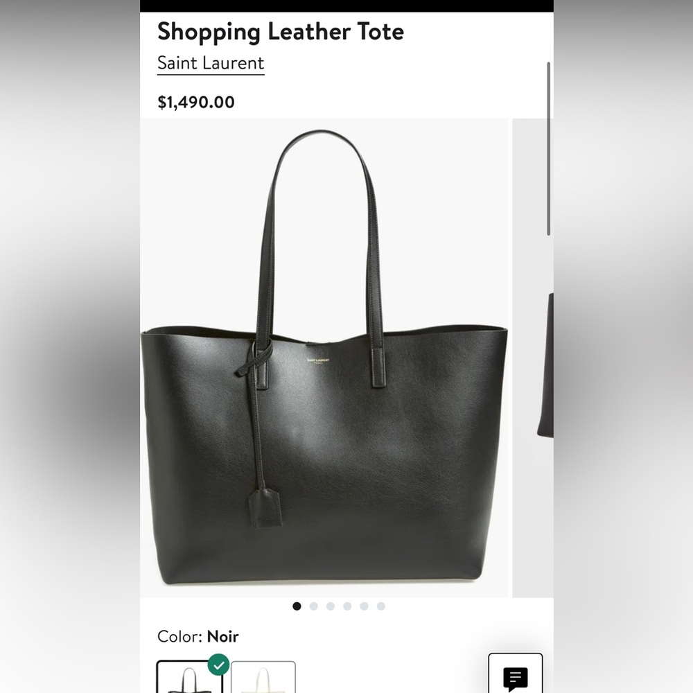 Saint Laurent East West Leather Tote